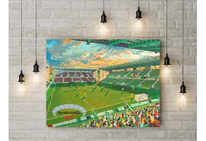 Hibernian FC Easter Road Stadium Wall Art Canvas